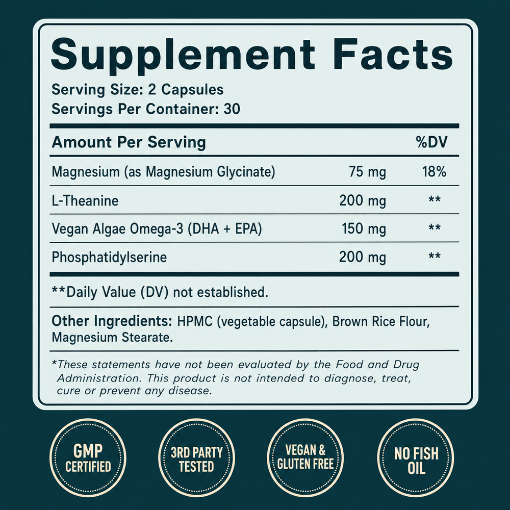 Calm Support — supplement facts